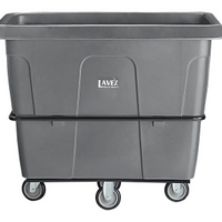 (CE-0440) Industrial 16 Cubic Foot Gray Cube Truck (1,000 lb. Capacity)