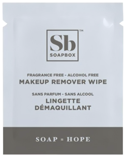 (PH-5020) Soapbox Makeup Remover Wipes; 500 Per Case