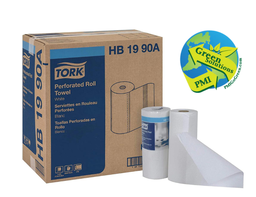 (PR-0010) (HB1990A) Tork Household Roll Towel, 2- Ply Paper Towel, 100% Recycled, Ecologo Certified, 11