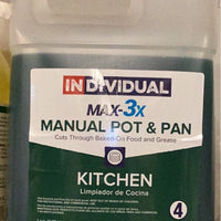 (CI-0170) MAX-3X Manual Pot & Pan (3 sink set up), Gallon