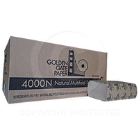 (PF-5010) (4000N) Golden Gate Paper Multi- Fold Towel, Natural (PF-5010) Green Seal Certified