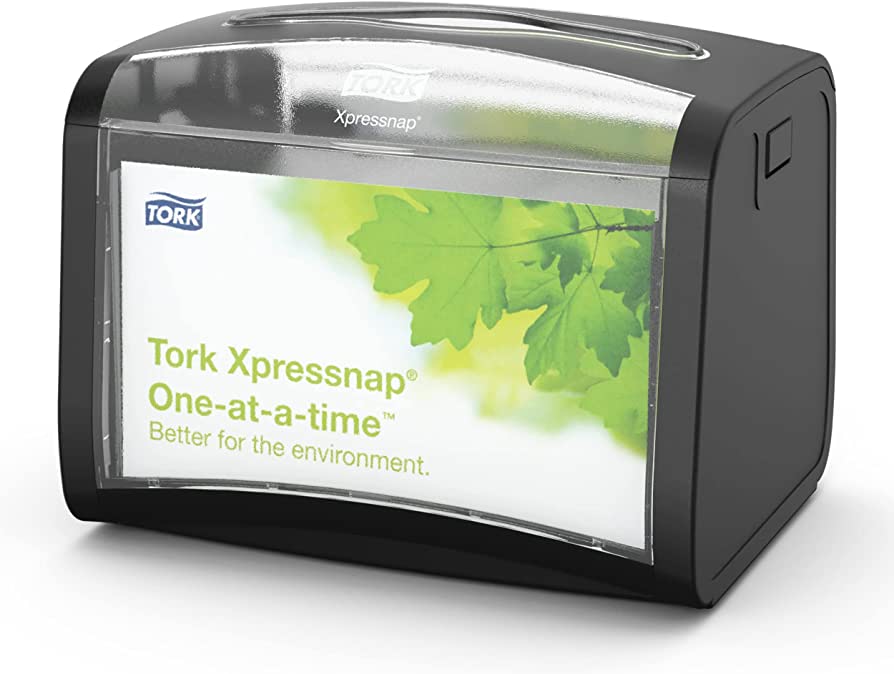 (CD-0720) Tork XpressNap N4 Tabletop Napkin Dispenser, Granite, Put Your Own info in Dispenser