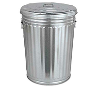 (CE-0870) Pre-Galvanized Trash Can With Lid, Round, Steel, 20gal, (CALL FOR PRICE)