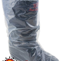 (CV-1025) Clear Polyethylene Boot Covers with Elastic, 50 Pairs Per Box