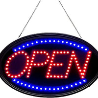 (CV-5200) Lithonia Lighting LED Open Sign, Red and Blue