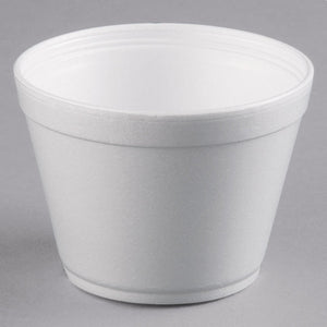 (PA-30XX) Medium Foam Food Container, White, 25 per sleeve