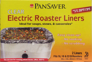 (PA-9057) Electric Roaster Liner (FOIL), 2 Per Pack, Fits 16,18- and 22-quart roasters. PA-9057