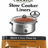 (PA-9058) Crock Pot Slow Cooker Liners, 6 Per Pack