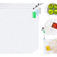 (PA-9490) 5 Pcs Premium Reusable Mesh Produce Bags