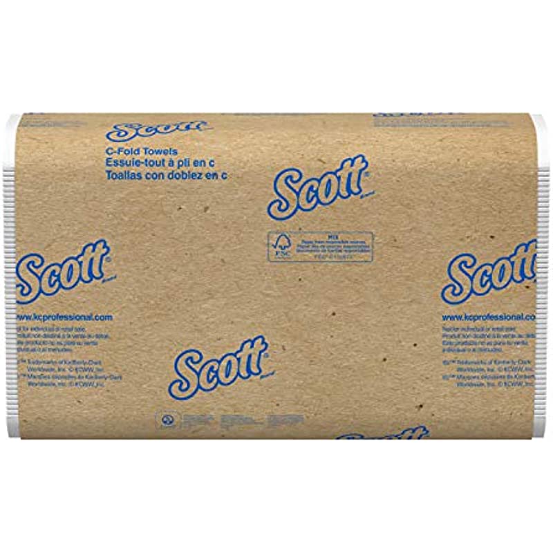 (PF-0660) Essential Scott C-Fold Paper Towels, White