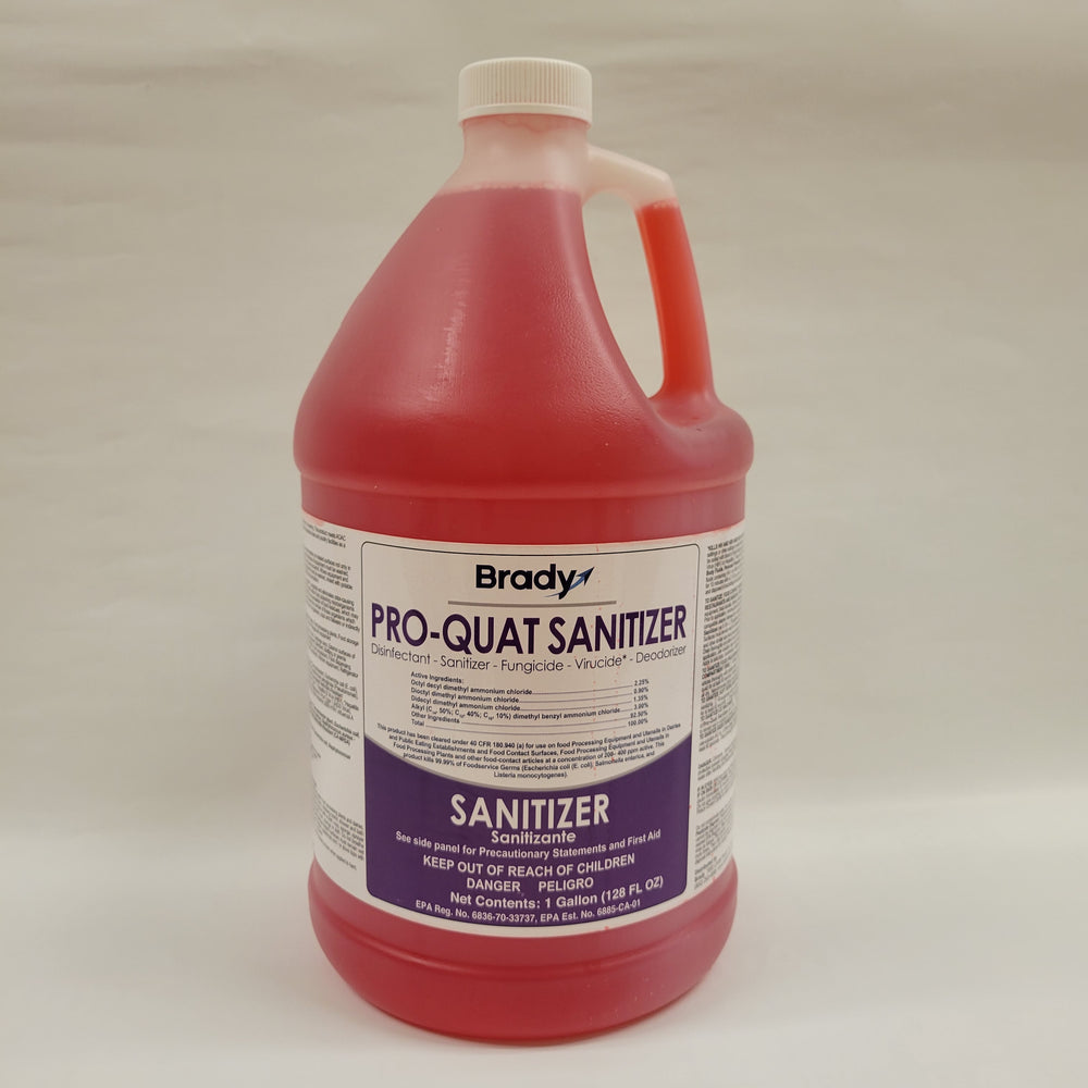 (CI-0080) Pro-Quat, Gallon, Quaternary Based Sanitizer for Institutional Use.