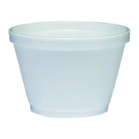 (PA-3XXX) Small Foam Food Container, White, 40 per Sleeve