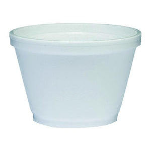 (PA-3XXX) Small Foam Food Container, White, 40 per Sleeve